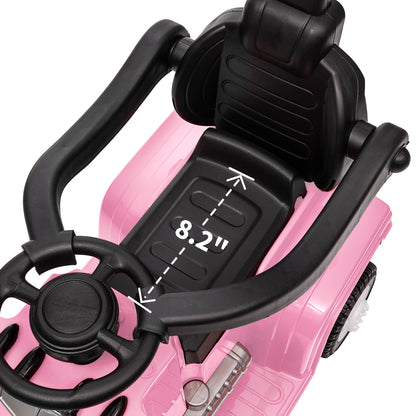 Outfunny Toddler Ride on Toys, 3 in 1 Push Car for Toddlers Aged 1-3 with Handle, Pink
