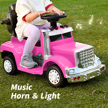 Outfunny Toddler Ride on Toys, 3 in 1 Push Car for Toddlers Aged 1-3 with Handle, Hot Pink