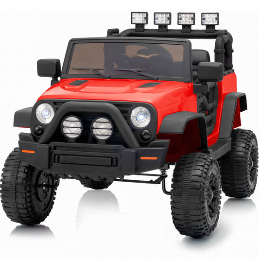 Outfunny 12 Volt Kids Ride on Truck, Battery Operated Electric Ride on Toy Car for Kids w/ Remote, Bluetooth - Red