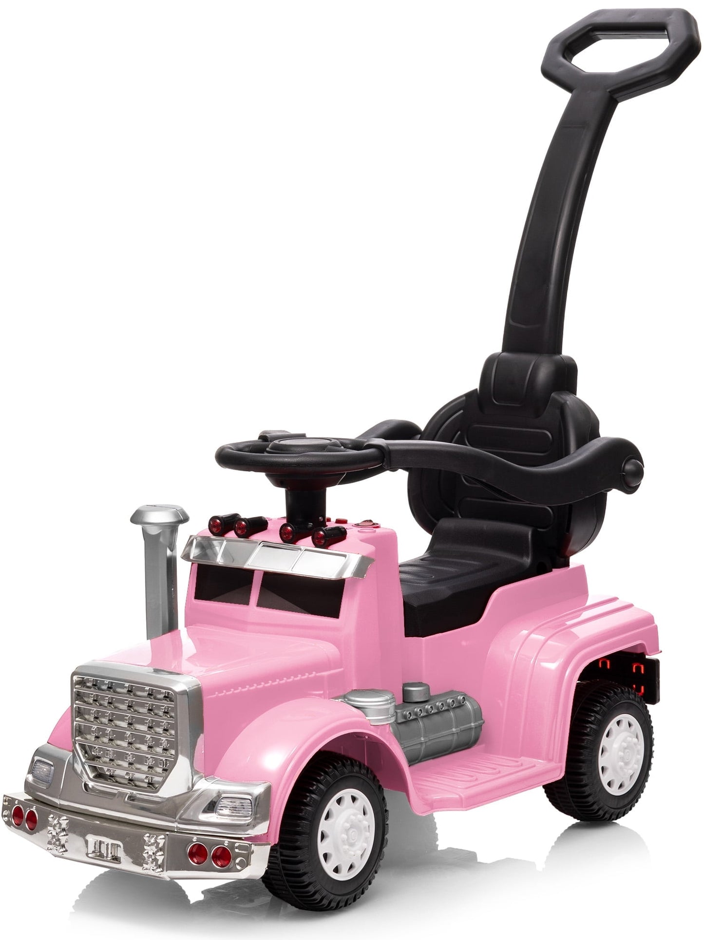 Outfunny Toddler Ride on Toys, 3 in 1 Push Car for Toddlers Aged 1-3 with Handle, Pink