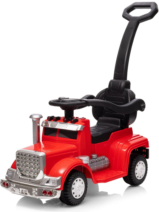 Outfunny Toddler Ride on Toys, 3 in 1 Push Car for Toddlers Aged 1-3 with Handle, Red