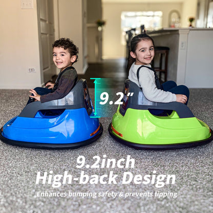 Outfunny 6V Bumper Car for Kids, Ride on Toys Bumper Car for Toddlers with Remote & Music - Green