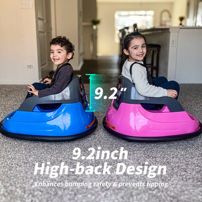 Outfunny 6V Bumper Car for Kids, Ride on Toys Bumper Car for Toddlers with Remote & Music - Pink