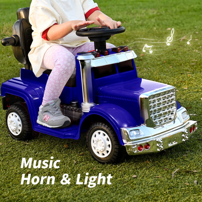 Outfunny Toddler Ride on Toys, 3 in 1 Push Car for Toddlers Aged 1-3 with Handle, Blue